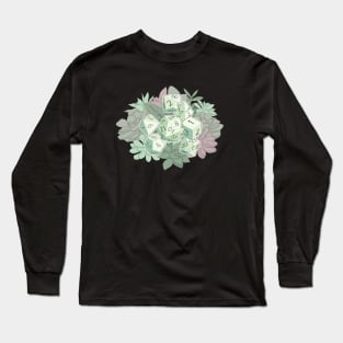 Green Succulent Dice Long Sleeve T-Shirt